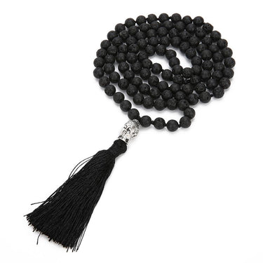 108 Mala Volcanic Stone Buddha Head Mala